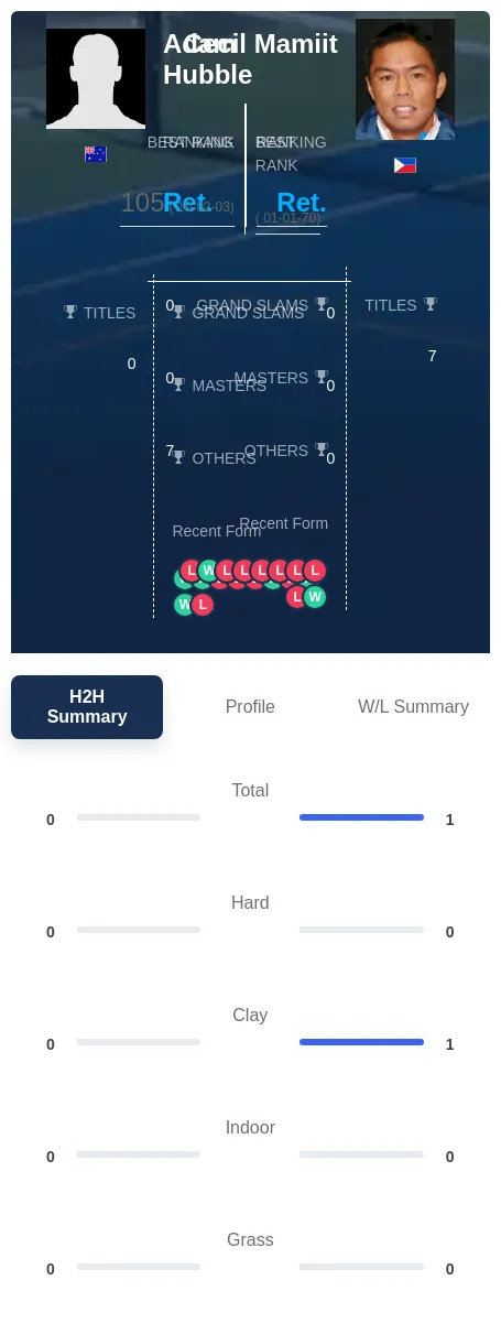 Hubble Mamiit H2h Summary Stats