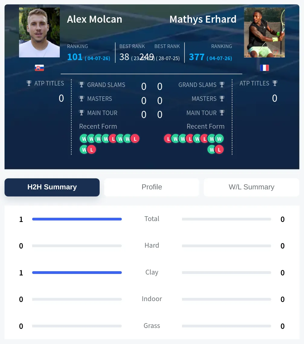 Molcan Erhard H2h Summary Stats