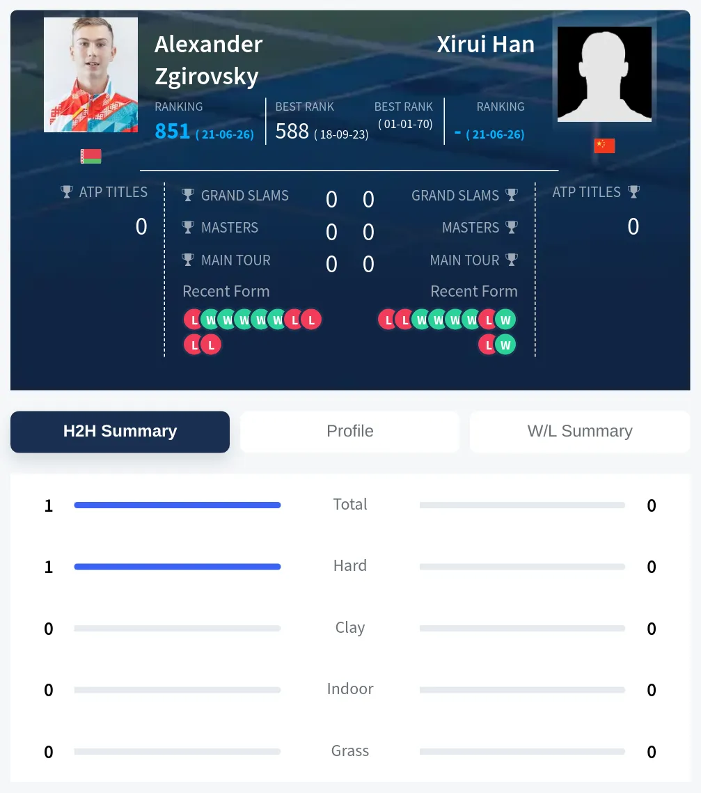 Han Zgirovsky H2h Summary Stats