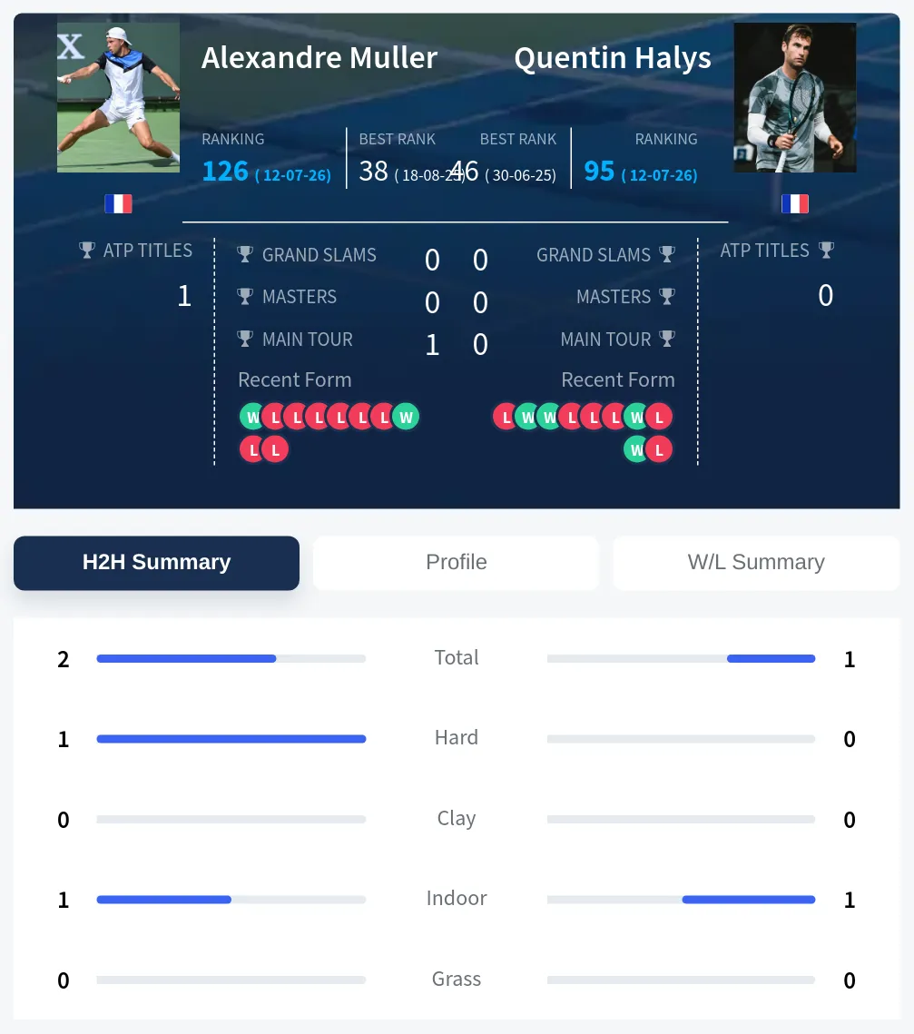 Muller Halys H2h Summary Stats