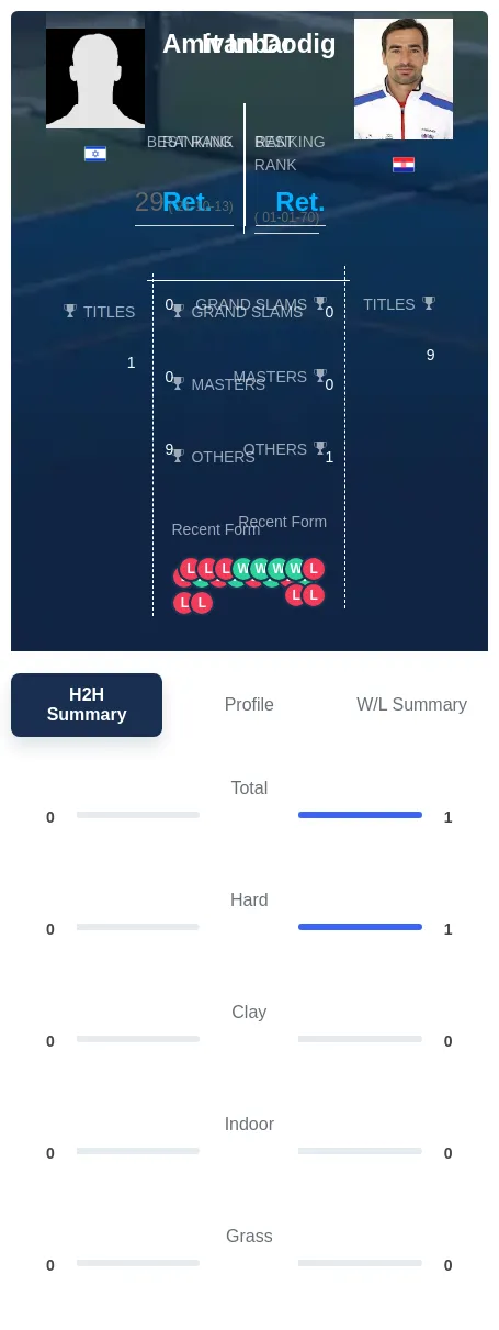 Dodig Inbar H2h Summary Stats