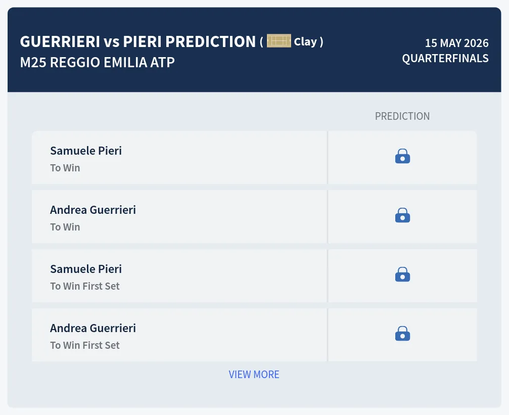 Guerrieri Pieri H2h Predictions at M25 Reggio Emilia
