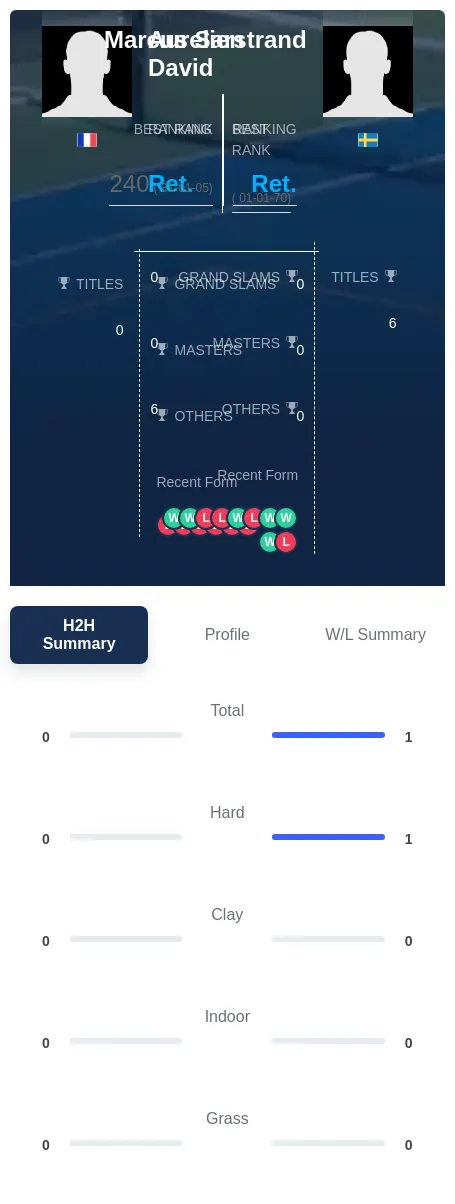 Sarstrand David H2h Summary Stats