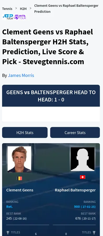 Geens Baltensperger H2h Summary Stats