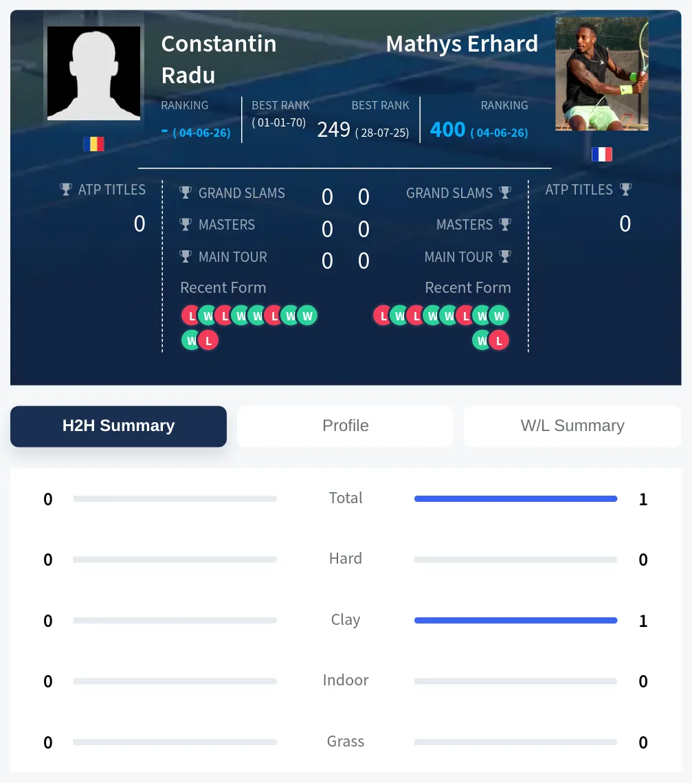 Radu Erhard H2h Summary Stats