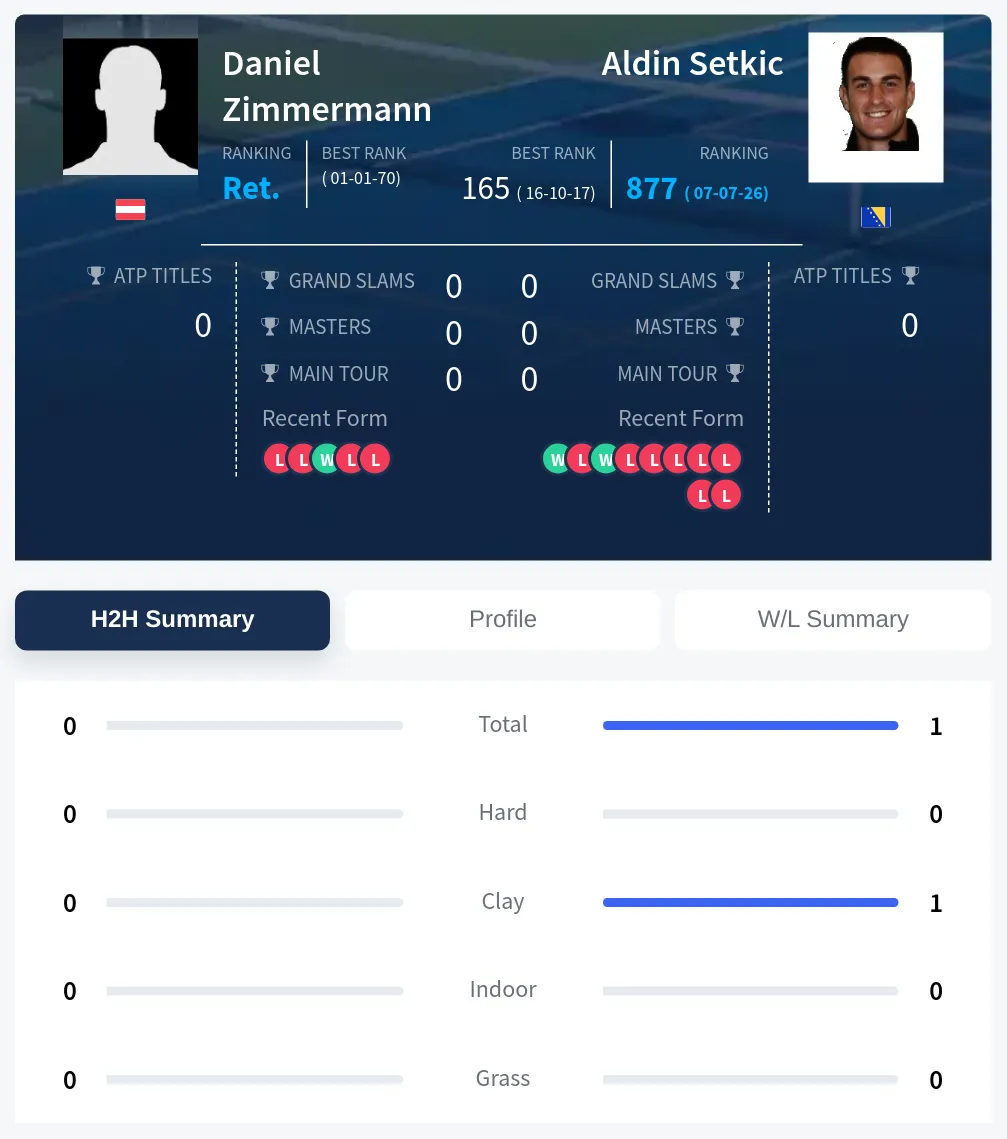 Zimmermann Setkic H2h Summary Stats