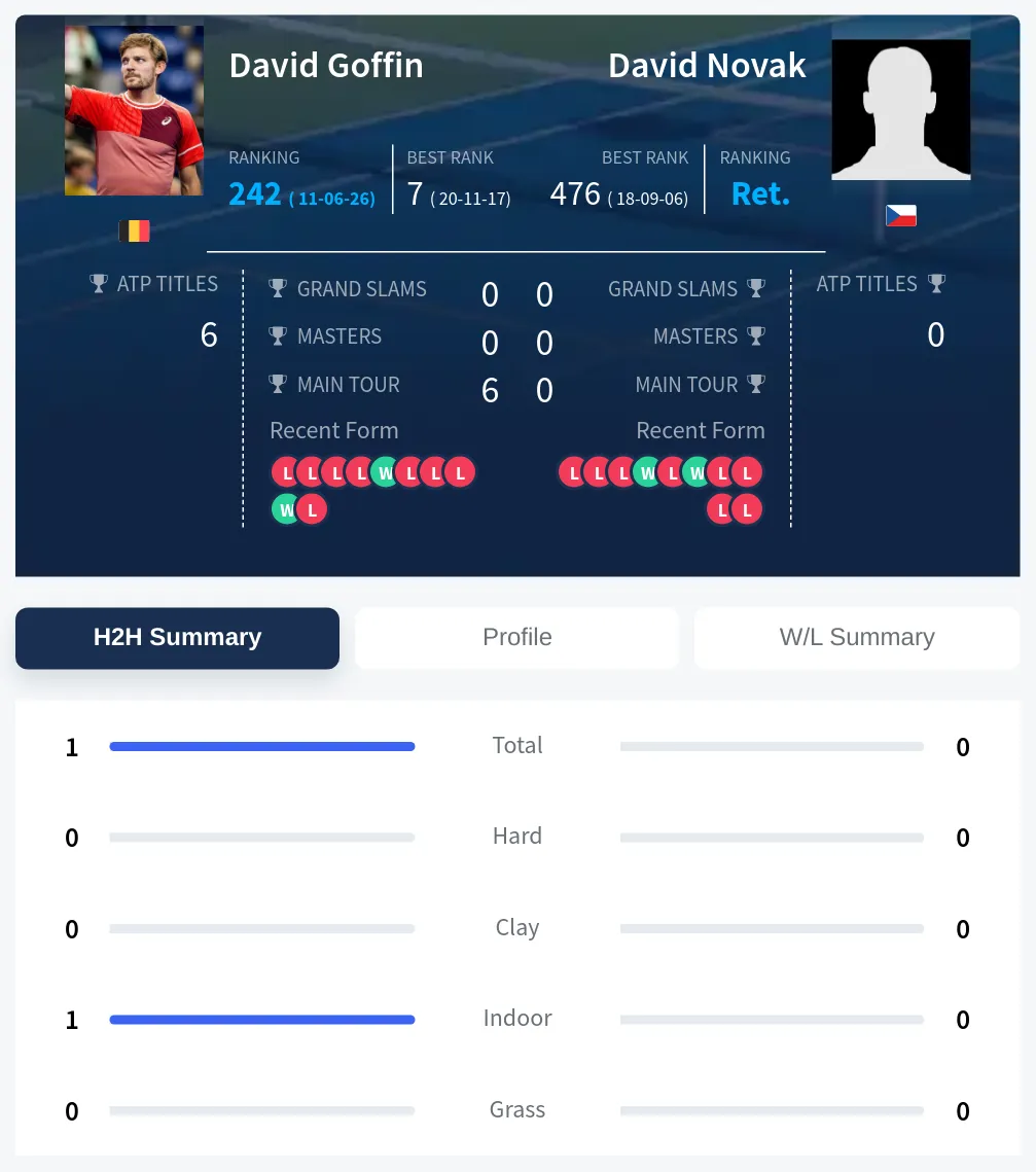 Goffin Novak H2h Summary Stats