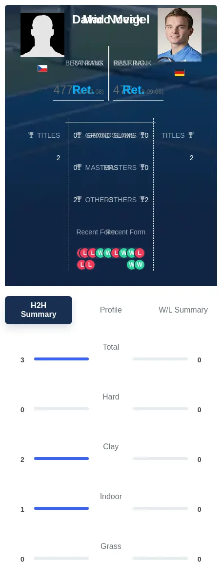 Novak Meigel H2h Summary Stats
