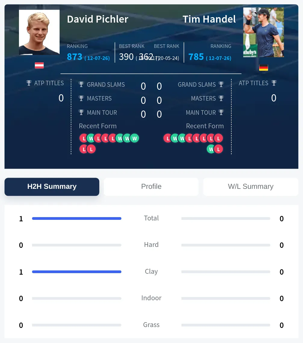 Pichler Handel H2h Summary Stats