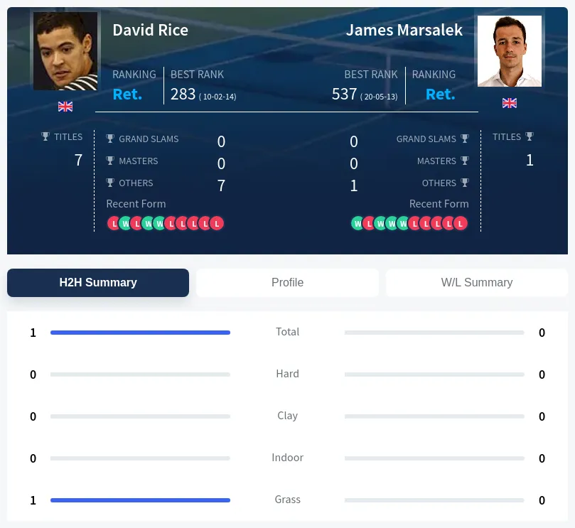 Rice Marsalek H2h Summary Stats