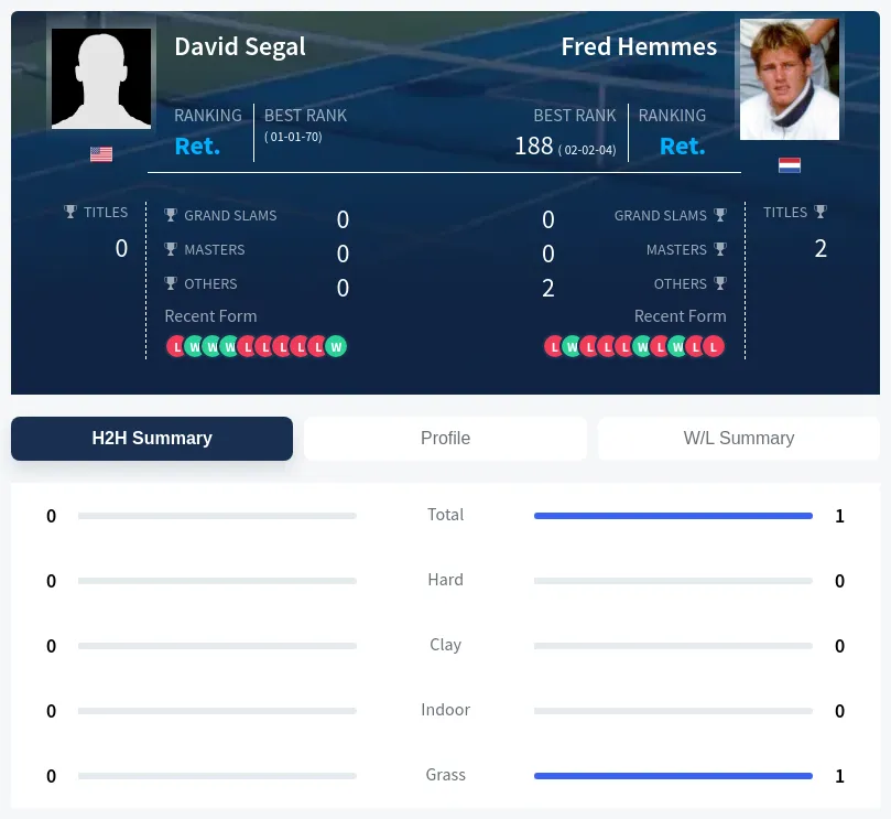 Segal Hemmes H2h Summary Stats
