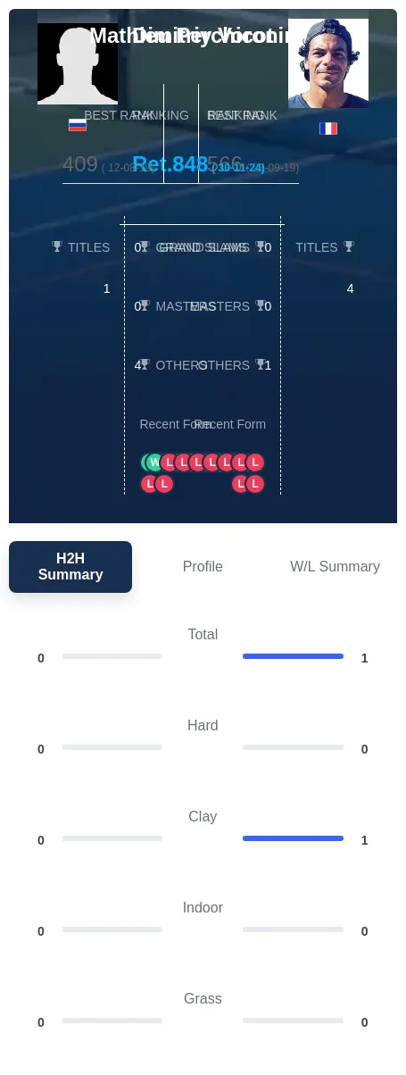 Perchicot Voronin H2h Summary Stats