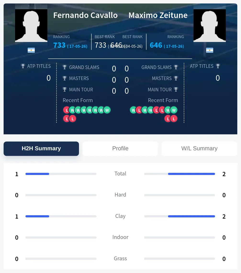 Zeitune Cavallo H2h Summary Stats