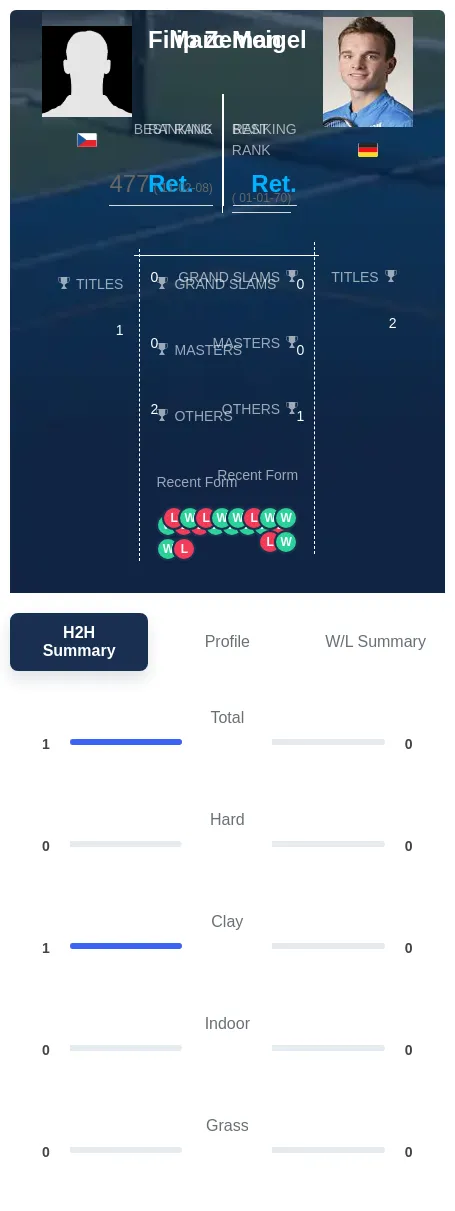 Zeman Meigel H2h Summary Stats