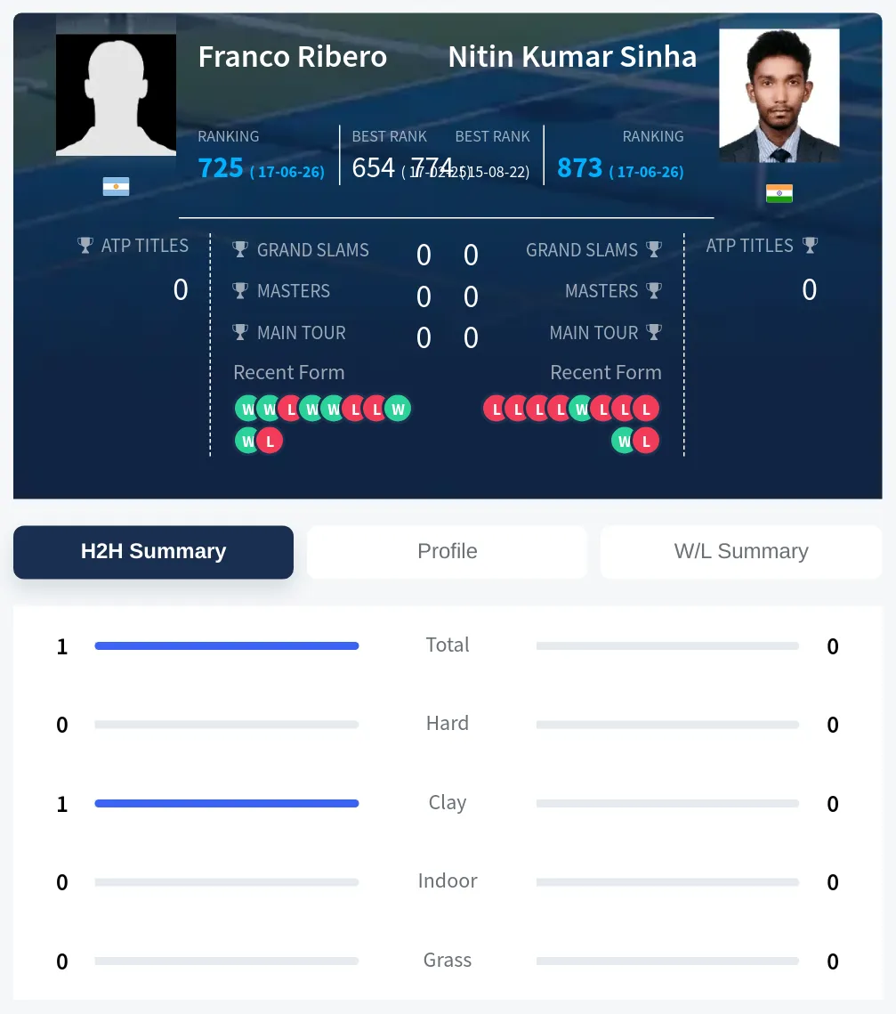 Ribero Sinha H2h Summary Stats
