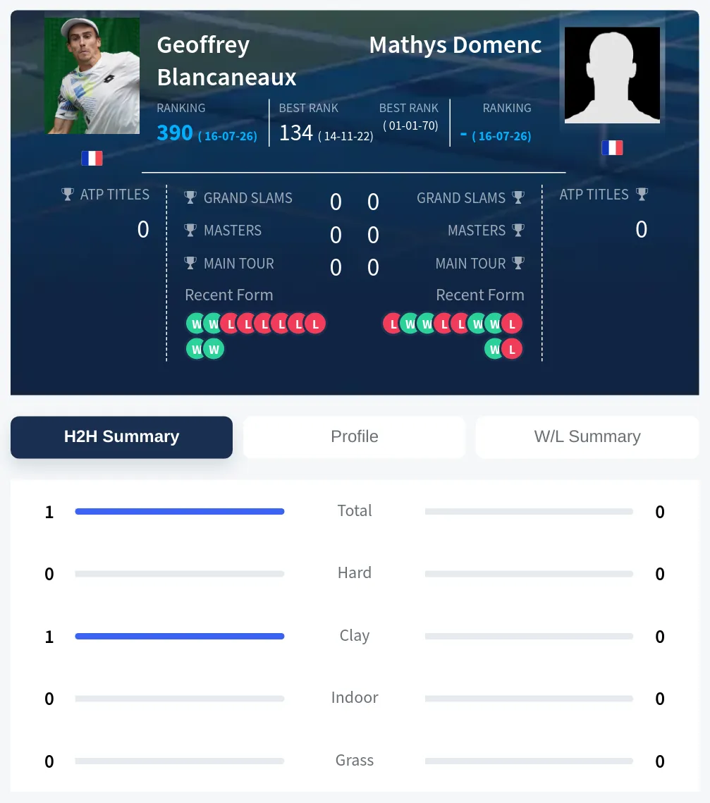 Blancaneaux Domenc H2h Summary Stats