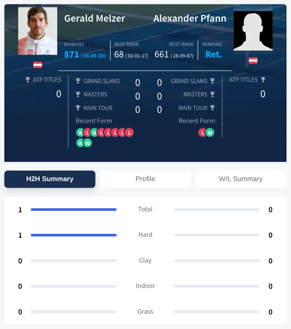 Melzer Pfann H2h Summary Stats