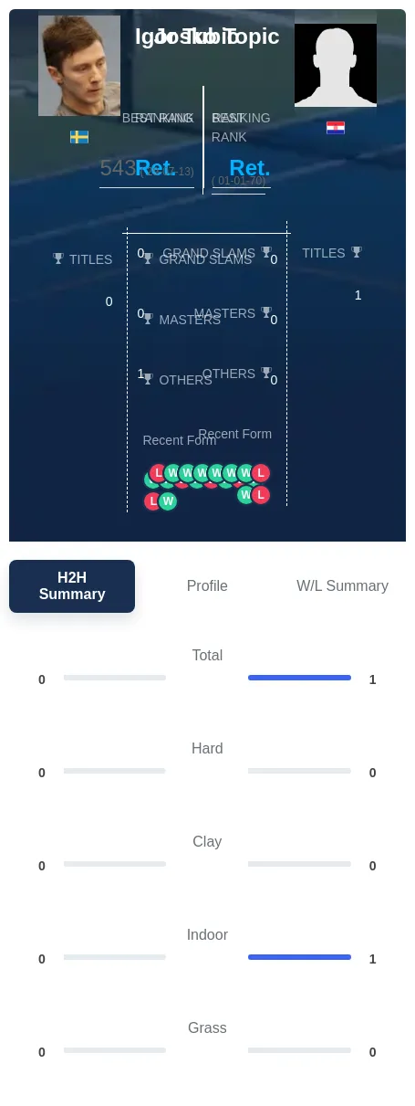 Tubic Topic H2h Summary Stats