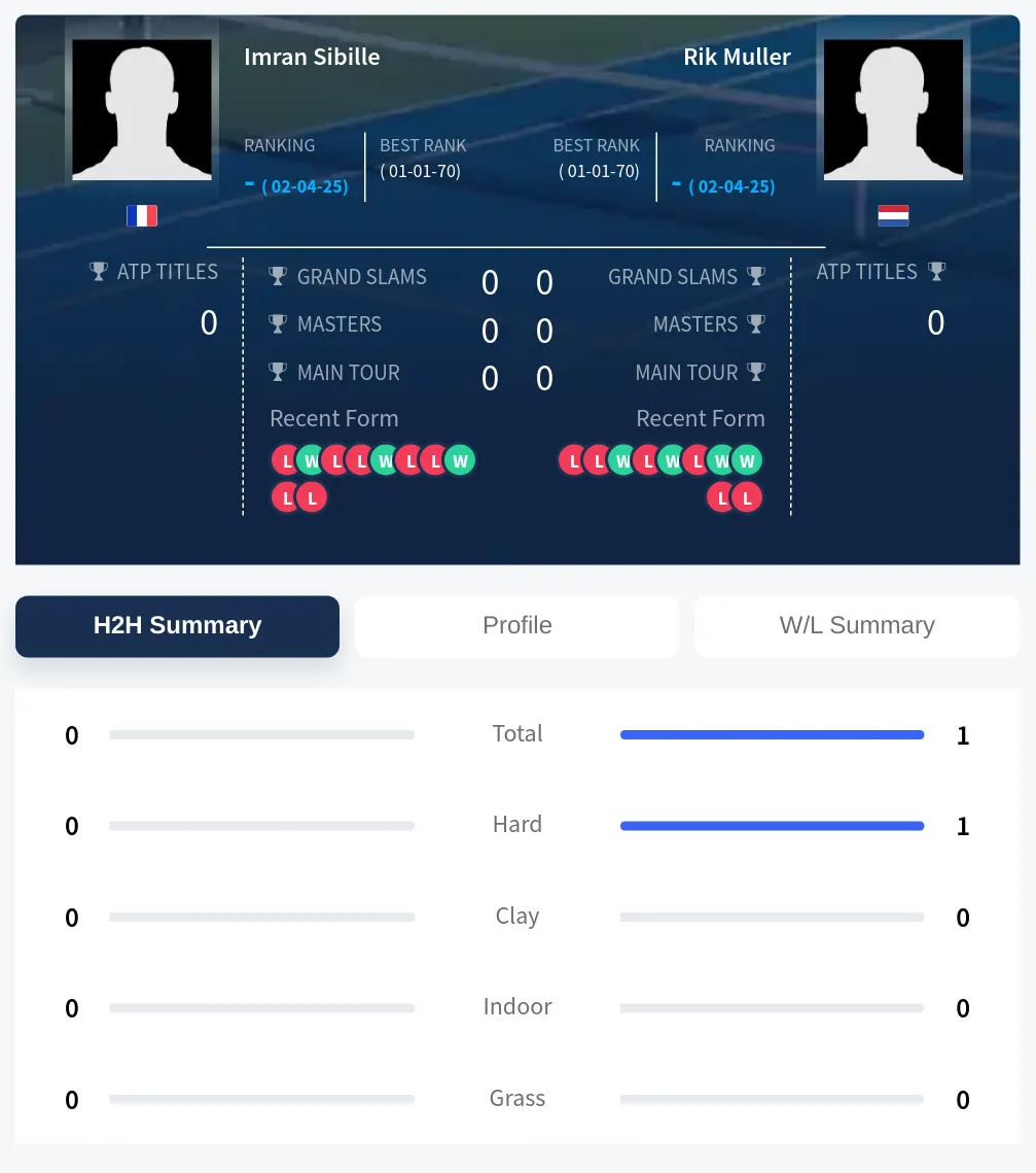 Muller Sibille H2h Summary Stats
