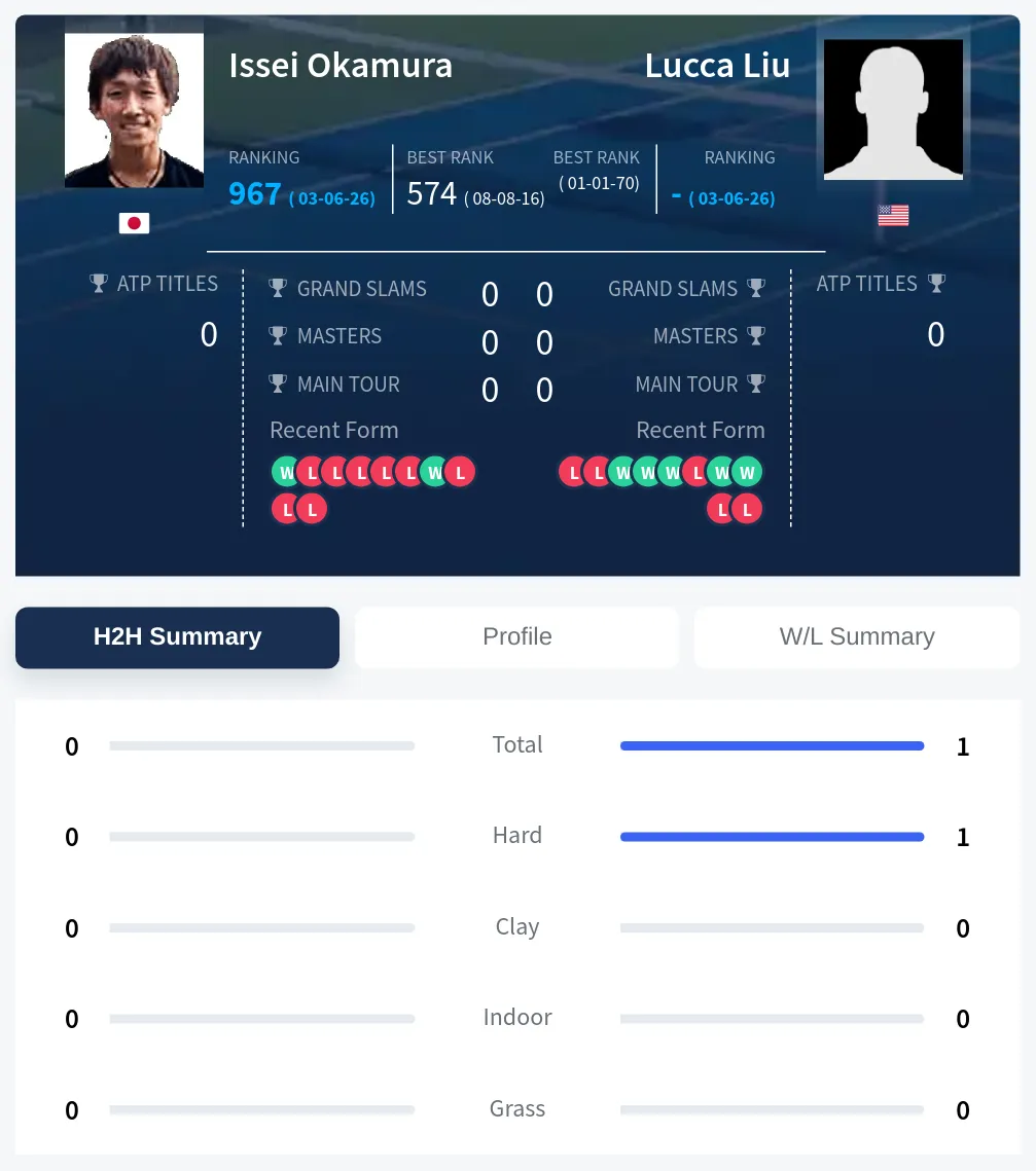 Liu Okamura H2h Summary Stats