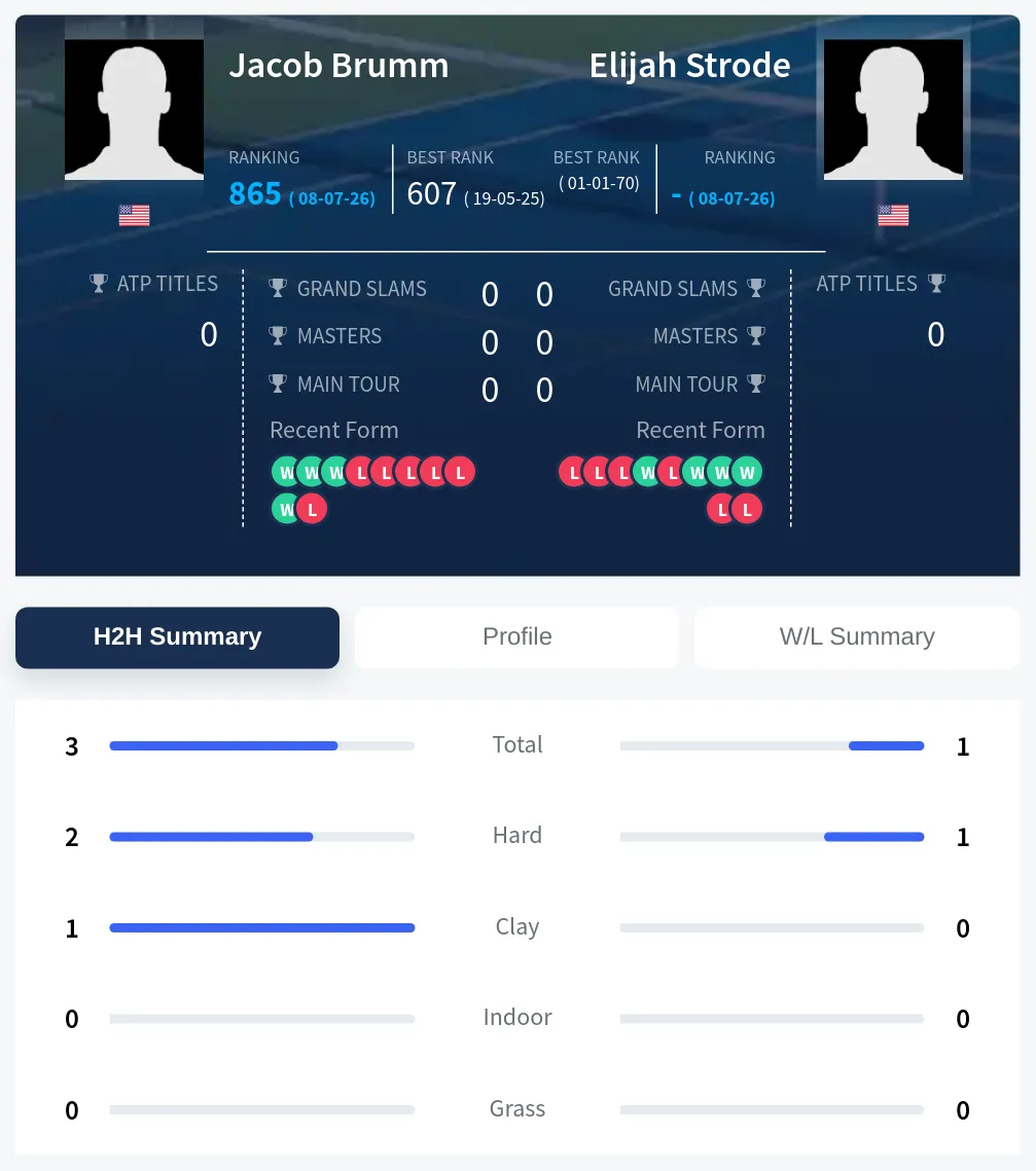 Brumm Strode H2h Summary Stats
