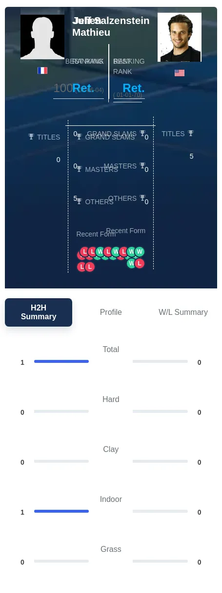 Mathieu Salzenstein H2h Summary Stats