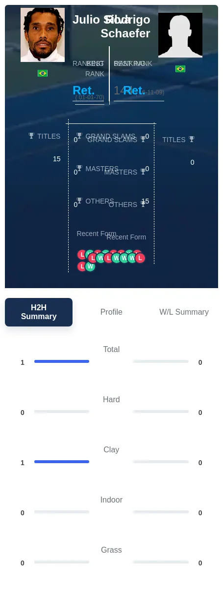 Schaefer Silva H2h Summary Stats