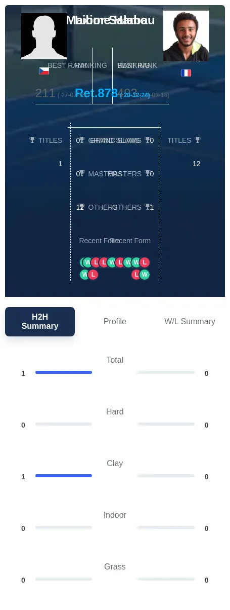 Salaba Hamou H2h Summary Stats