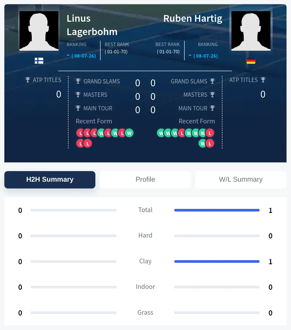 Hartig Lagerbohm H2h Summary Stats