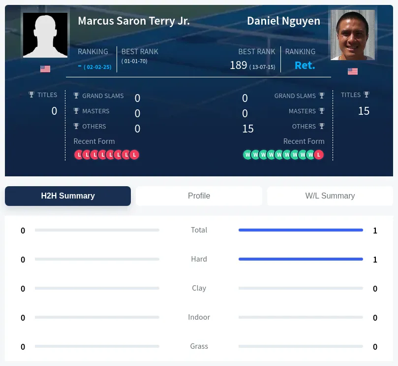 Jr. Nguyen H2h Summary Stats