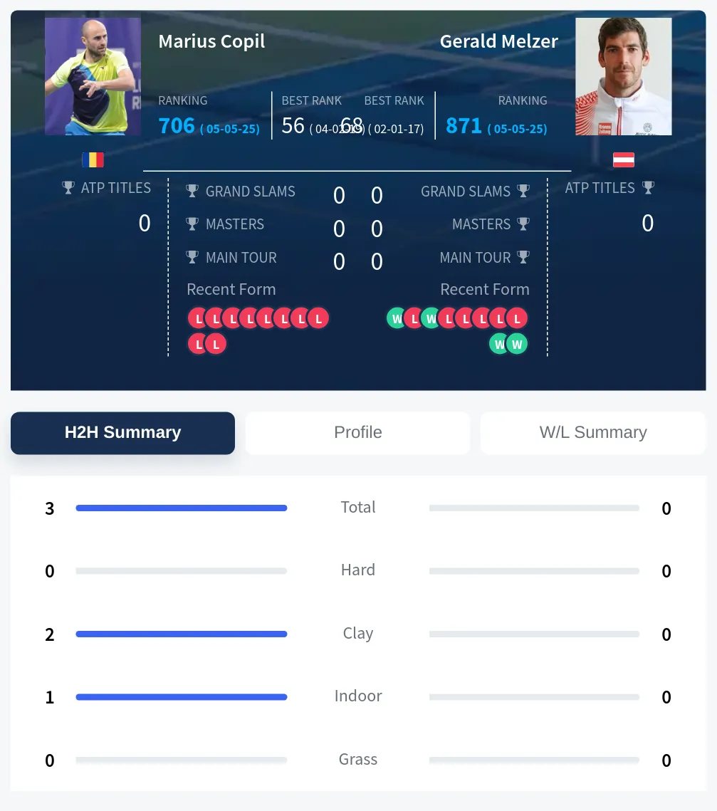 Copil Melzer H2h Summary Stats