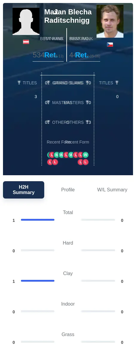 Raditschnigg Blecha H2h Summary Stats