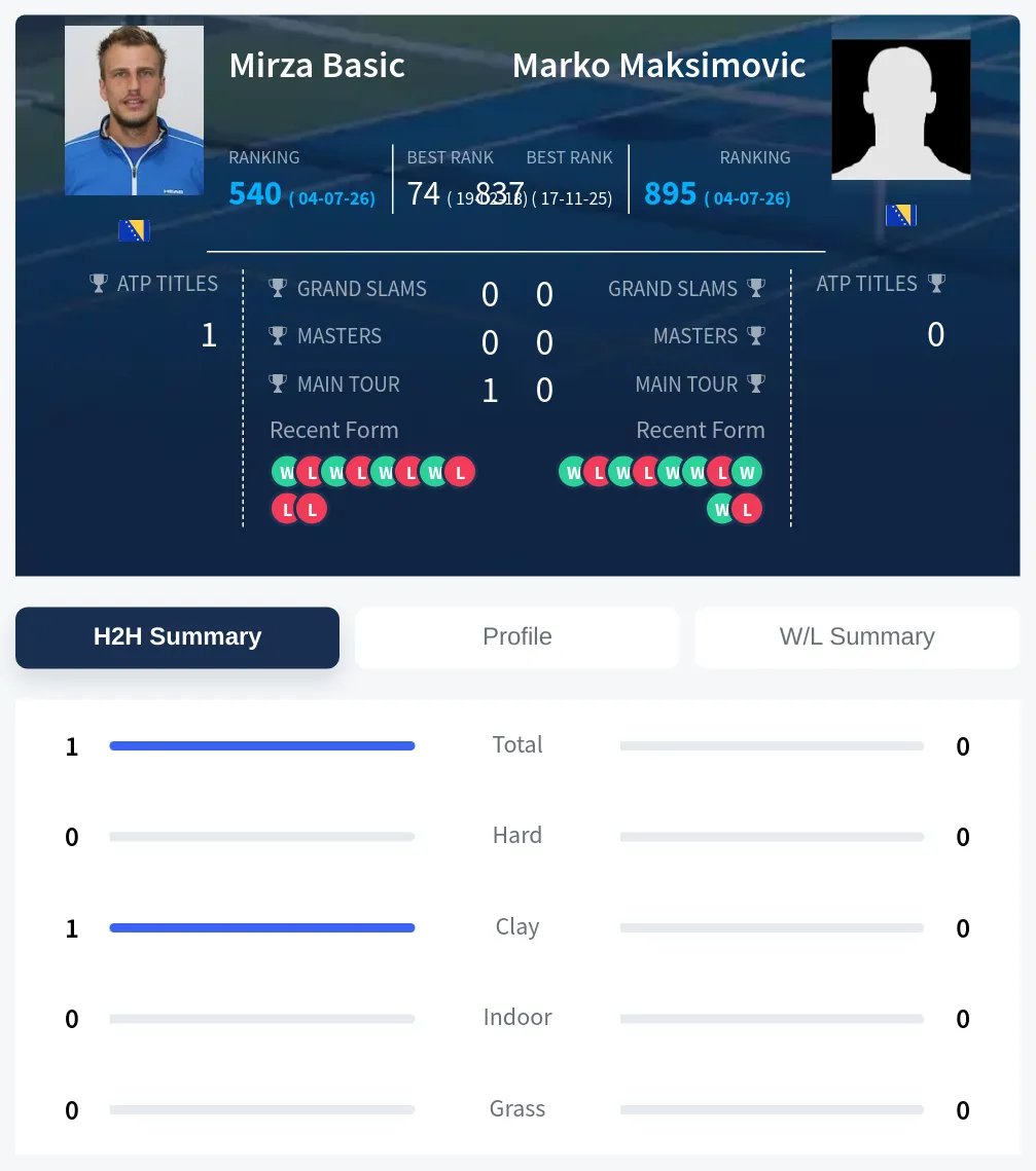 Maksimovic Basic H2h Summary Stats