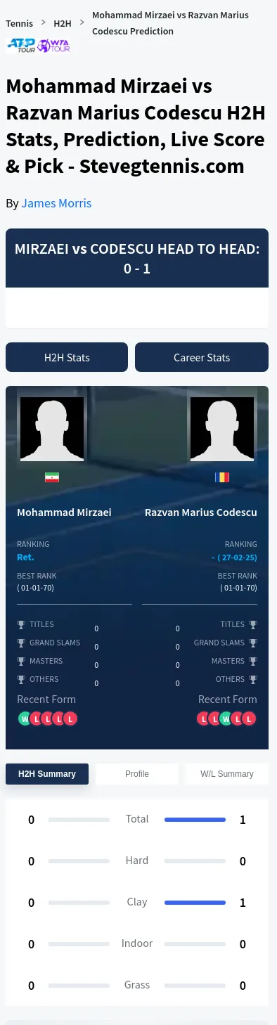 Mohammad Mirzaei Razvan Marius Codescu Prediction Stats