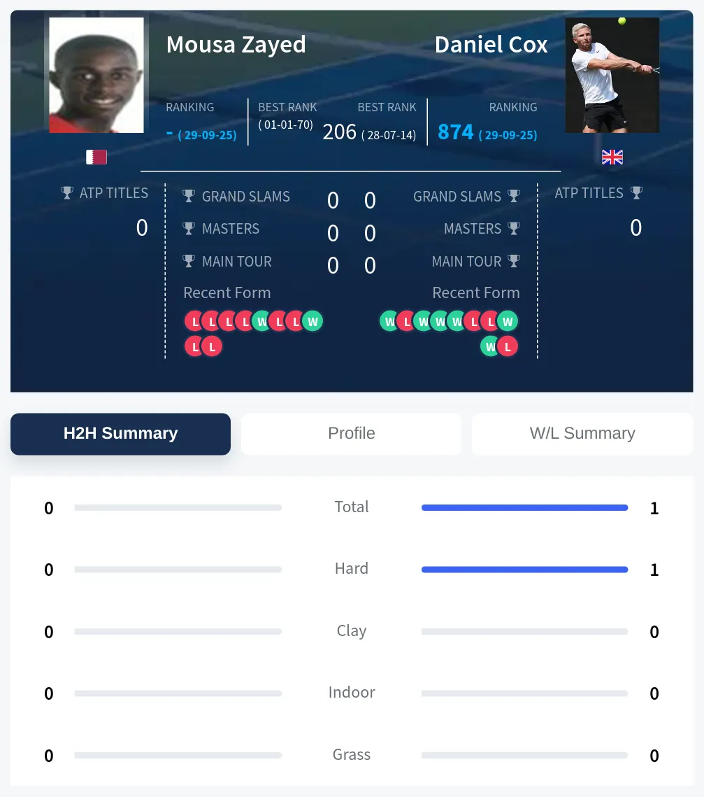Cox Zayed H2h Summary Stats