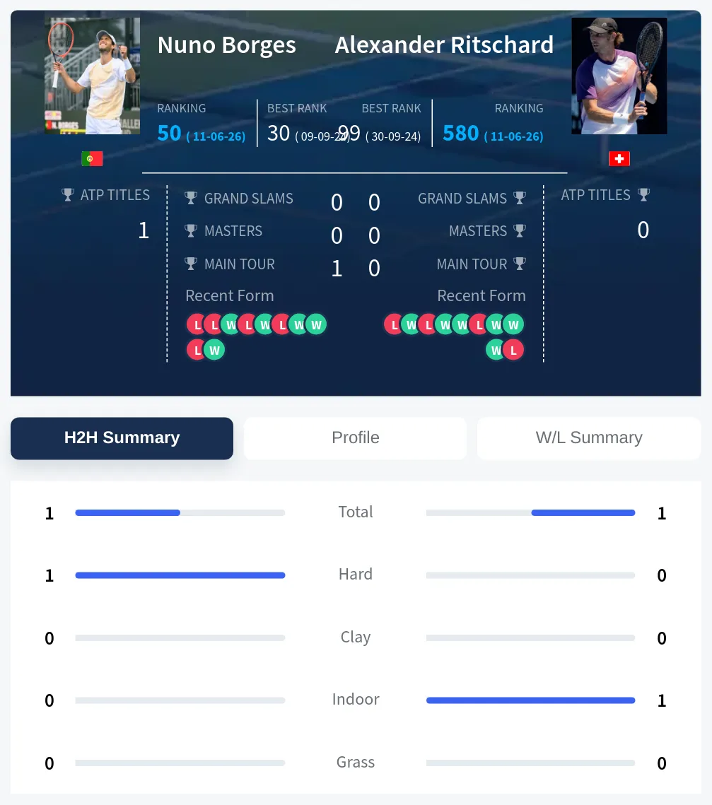 Borges Ritschard H2h Summary Stats