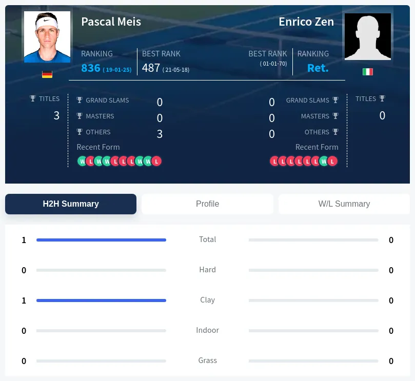 Meis Zen H2h Summary Stats