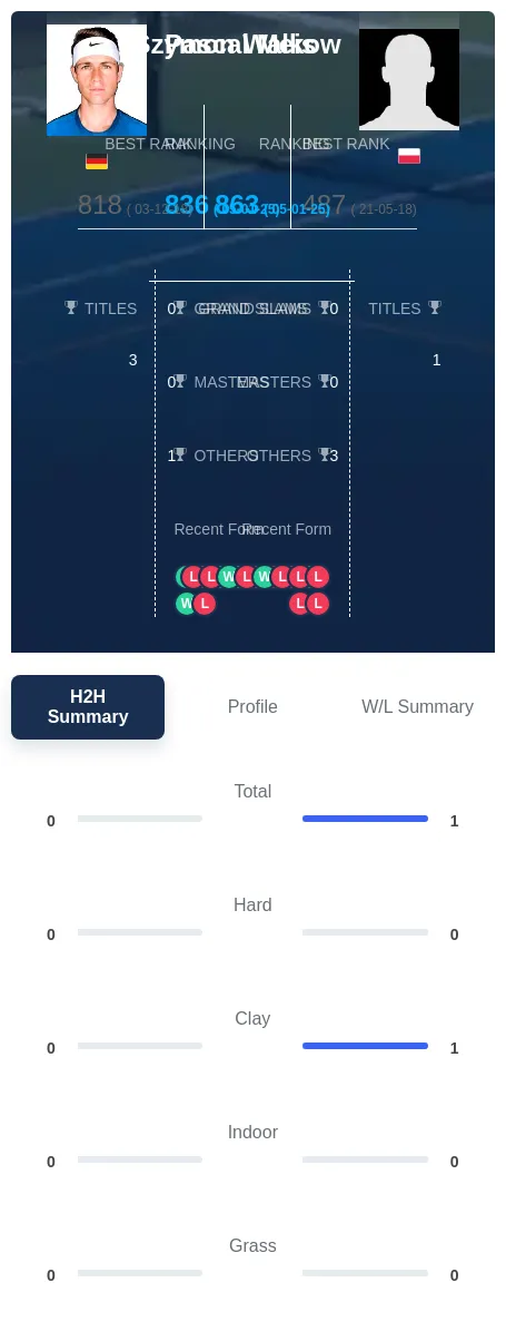 Walkow Meis H2h Summary Stats