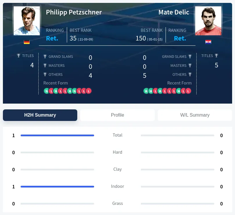 Petzschner Delic H2h Summary Stats