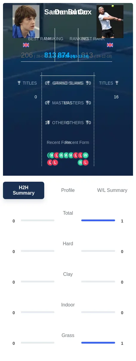 Butler Cox H2h Summary Stats