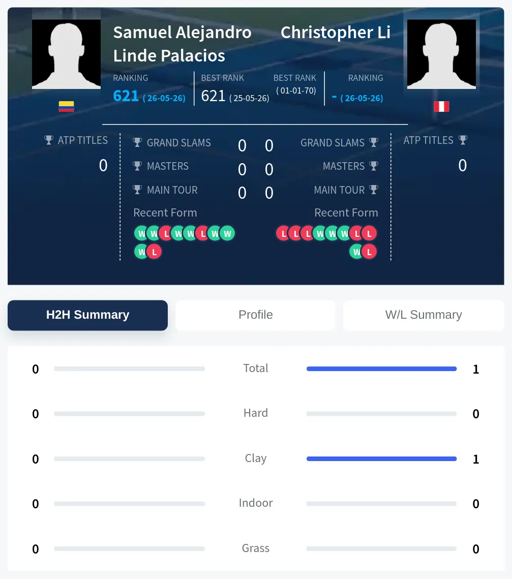 Li Palacios H2h Summary Stats