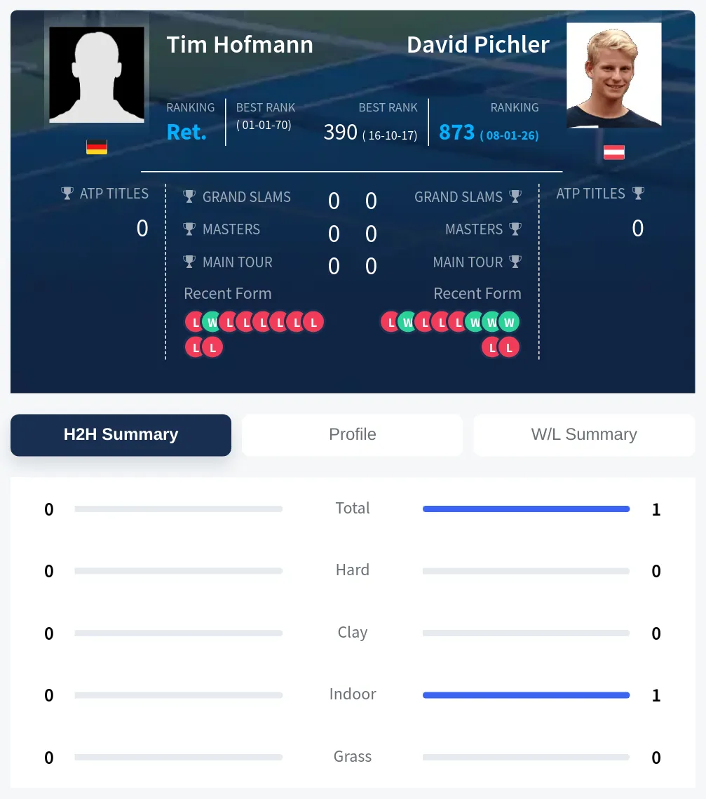 Hofmann Pichler H2h Summary Stats