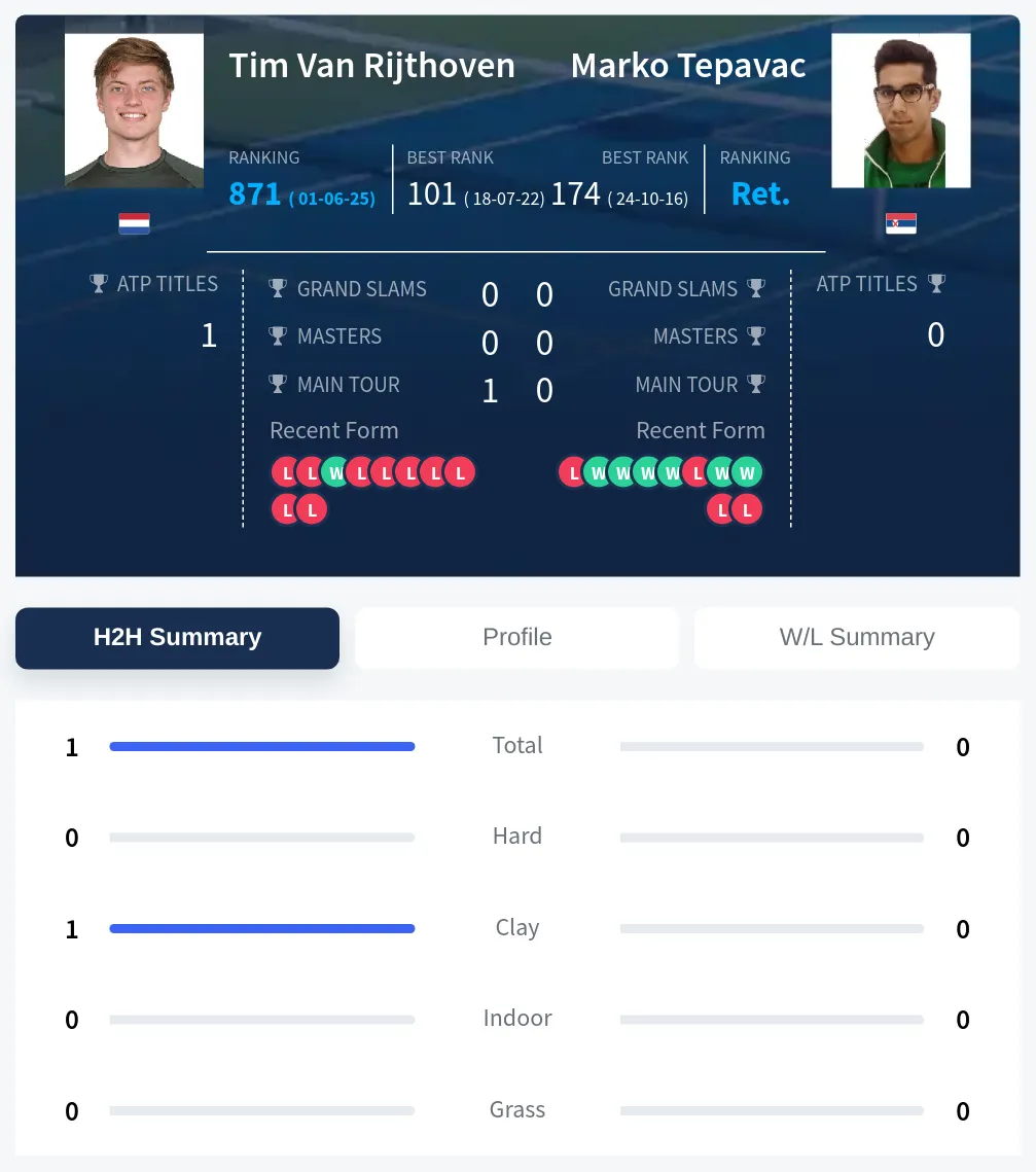 Rijthoven Tepavac H2h Summary Stats