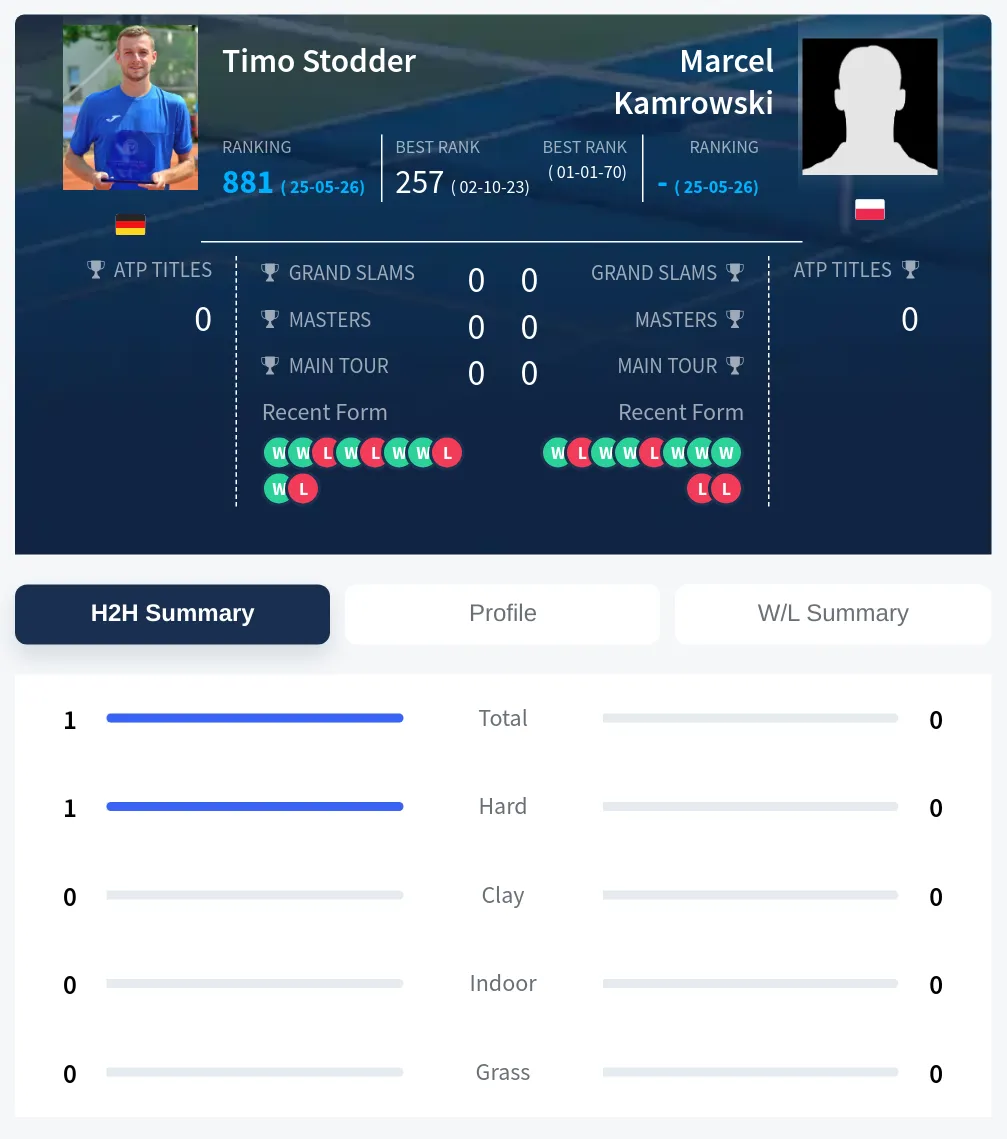 Stodder Kamrowski H2h Summary Stats