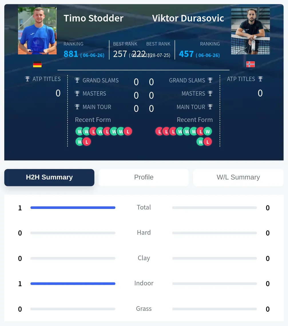 Stodder Durasovic H2h Summary Stats