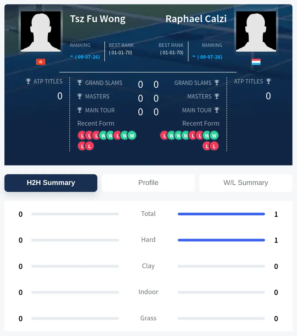 Wong Calzi H2h Summary Stats