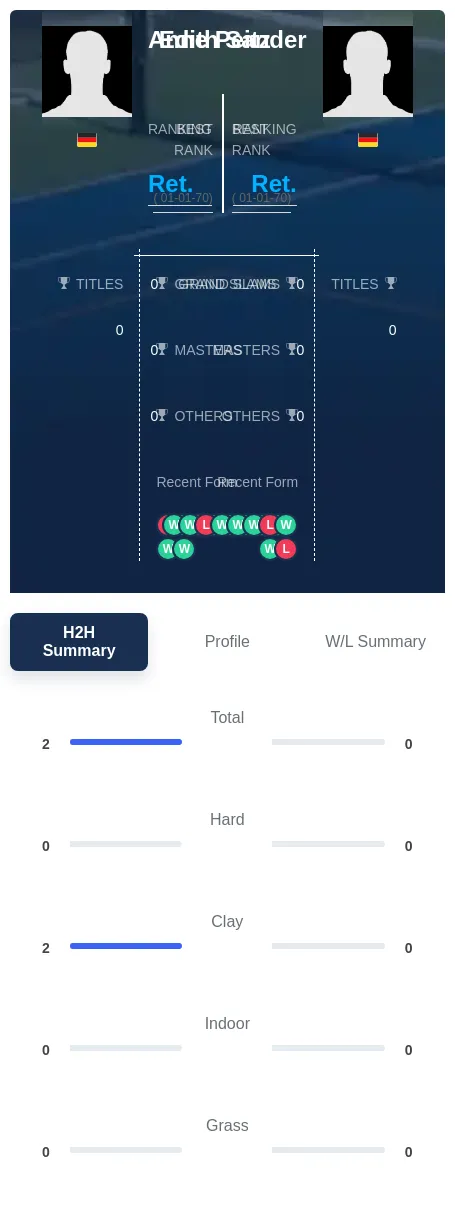 Peitz Sander H2h Summary Stats