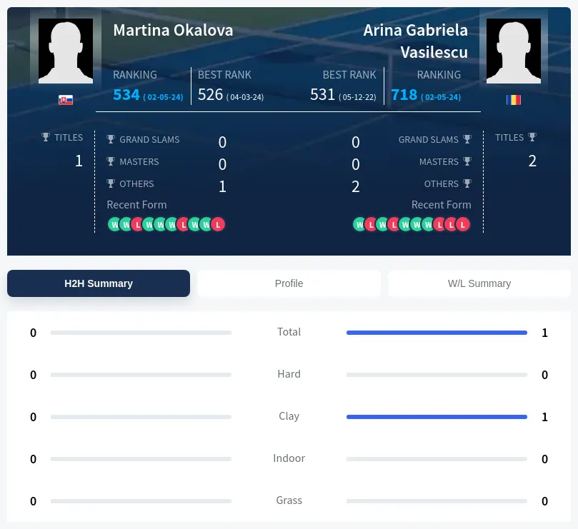 Vasilescu Okalova H2h Summary Stats